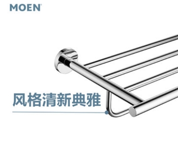 摩恩卫生间毛巾架卫浴五金件浴巾架置物架浴室挂件毛巾杆ACC13